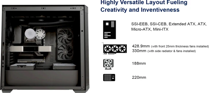 SilverStone Seta H2, schwarz, Glasfenster