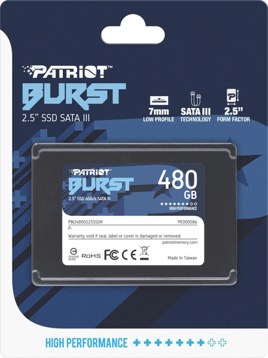 Patriot Burst 480GB, 2.5" / SATA 6Gb/s