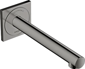 Hansgrohe Axor Uno Elektronik-Waschtischmischer Unterputz für Wandmontage mit Auslauf 221mm polished black chrome