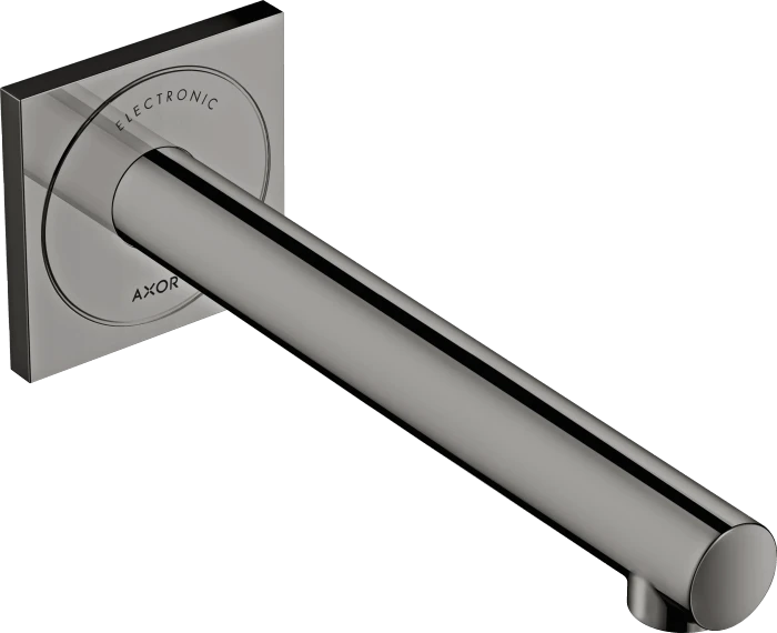 Hansgrohe Axor Uno Elektronik-Waschtischmischer Unterputz für Wandmontage mit Auslauf 221mm polished black chrome