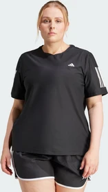 adidas Own The Run große Größen Laufshirt kurzarm schwarz (Damen)
