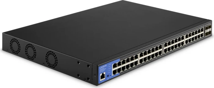 Linksys LGS300 Rackmount Gigabit Managed Switch, 48x RJ-45, 4x SFP+, 740W PoE+