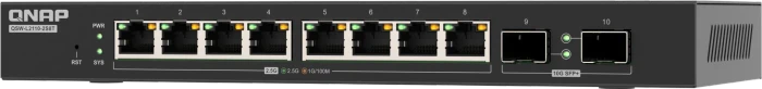 QNAP QSW-L2110 Desktop 2.5G Smart Switch, 8x RJ-45, 2x SFP+