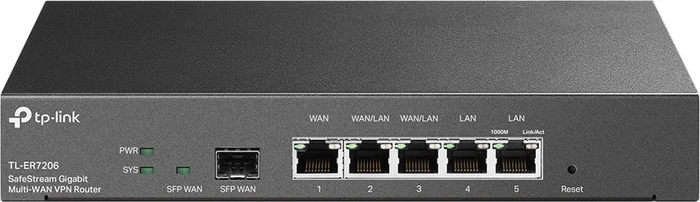 TP-Link TL-ER7206 Gigabit Router, 5x RJ-45, 1x SFP