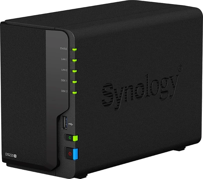 Synology DiskStation DS220+ 12TB, 2GB RAM, 2x RJ-45 1000Base-T, 2x USB-A 3.0