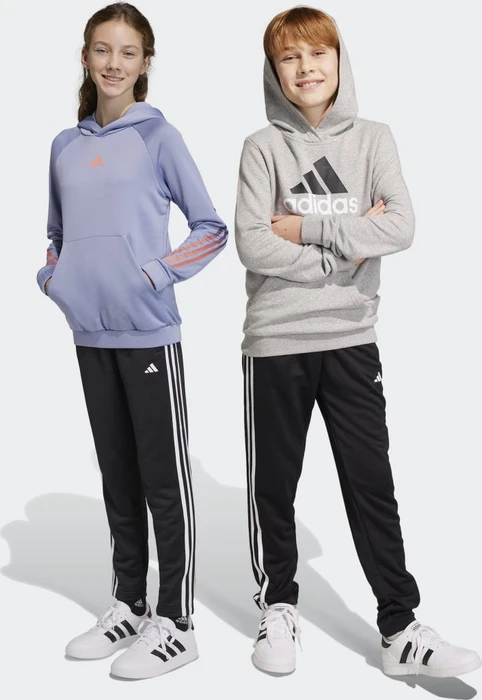 adidas Train Essentials Aeroready 3-Streifen Regular-Fit Trainingshose lang schwarz/weiß (Junior)