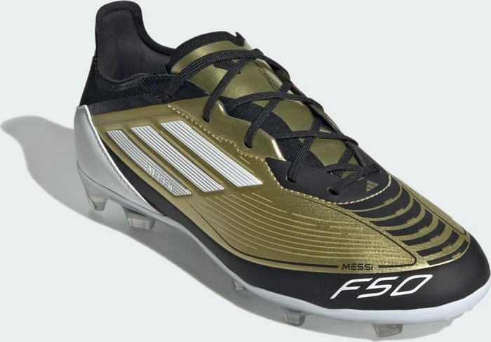 adidas F50 Pro Messi FG gold metallic/cloud white/core black (Junior)