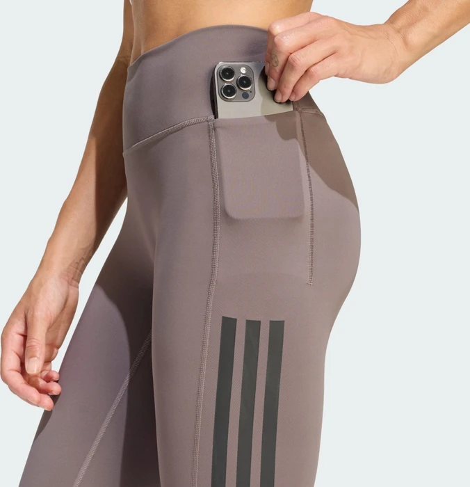 adidas Optime Workout 3-Streifen Tights Hose 7/8 charcoal (Damen)