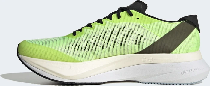 adidas Adizero Boston 12 cloud white/core black/lucid lemon (Herren)