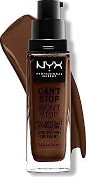 NYX Can't Stop Won't Stop Foundation deep espresso, 30ml
