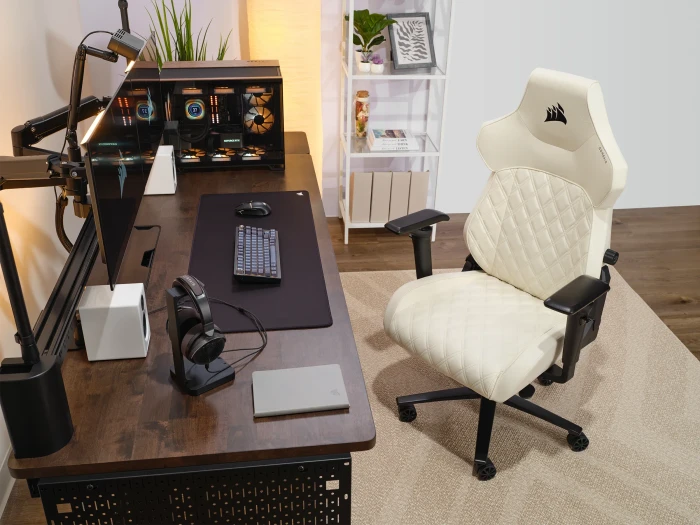 Corsair TC500 LUXE Gamingstuhl, Frost weiß