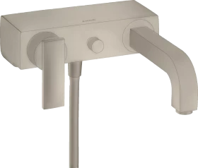Hansgrohe Citterio Einhebel-Wannenmischer Aufputz mit Hebelgriff brushed nickel