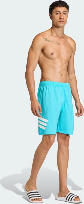 adidas 3-Streifen 8-Inch Badeshorts lucid cyan/white (Herren)