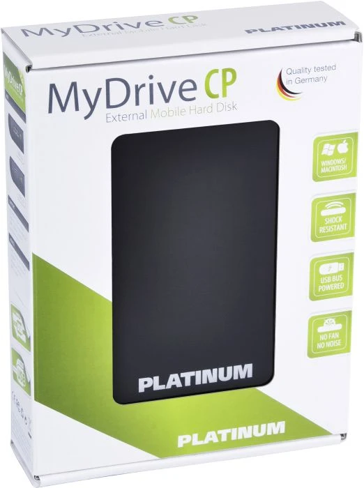 BestMedia Platinum MyDrive CP schwarz 500GB, USB 3.0 Micro-B