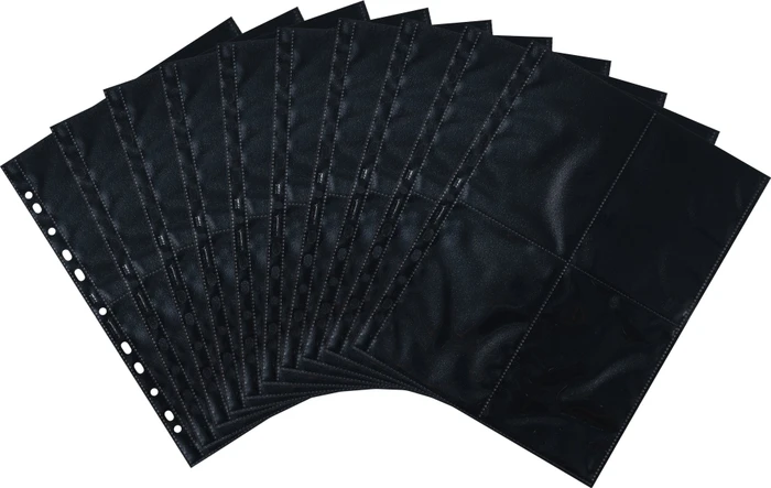 Herma Fotosichthüllen schwarz, 100x150mm, hoch, 10 Stück
