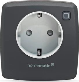 eQ-3 Homematic IP Dimmer Steckdose Phasenabschnitt Typ F anthrazit, Funksteckdose mit Dimmer (161621A0)