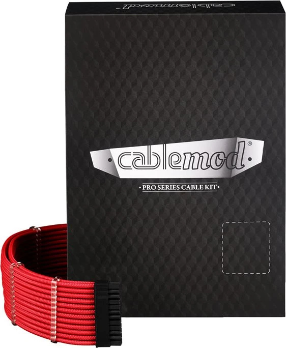 CableMod RT-Series Pro ModMesh Sleeved 12VHPWR Dual Cable Kit for ASUS and Seasonic, rot