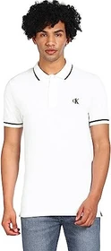 Calvin Klein Slim Fit Poloshirt kurzarm bright white (Herren)