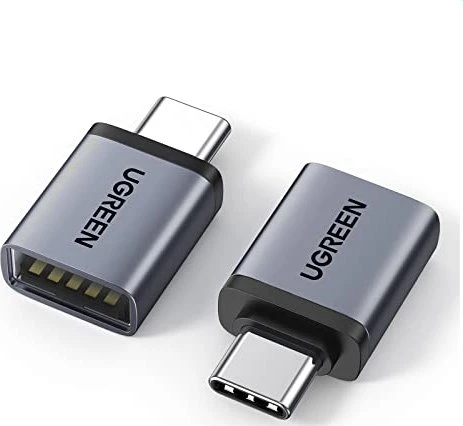 Ugreen USB-Adapter, USB-A 3.1 [Buchse] auf USB-C 3.1 [Stecker], schwarz, 2er-Pack