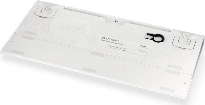 Endorfy Omnis Pudding, Onyx White, PBT, LEDs RGB, Kailh BROWN, USB, DE