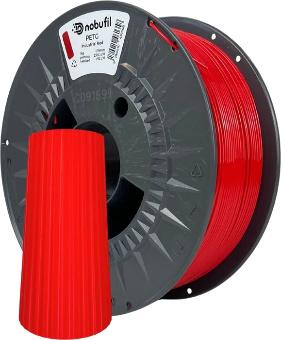 Nobufil PETG, industrial red, Spule, 1.75mm, 1.00kg