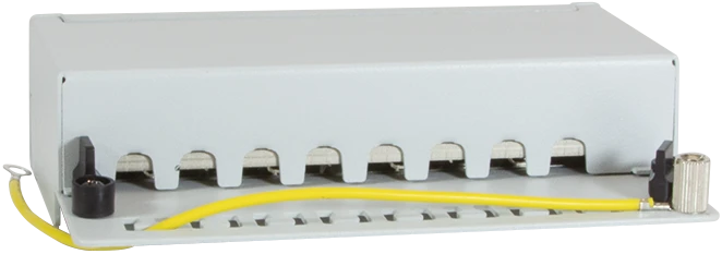 LogiLink Desktop Patchpanel Cat6a, für Tisch/Wand, 8-Port, grau