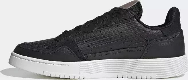 adidas Supercourt core black/crystal white/platinum metallic (Damen)