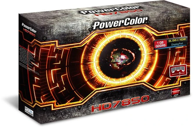 PowerColor Radeon HD 7850, 1GB GDDR5, DVI, HDMI, DP