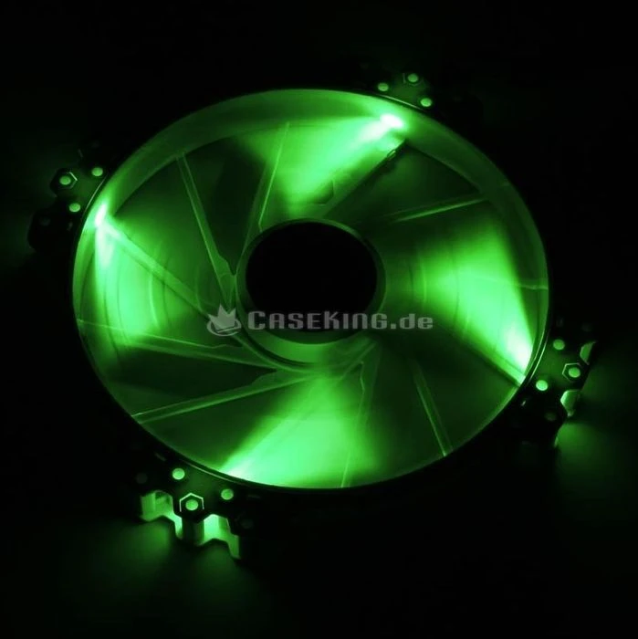 BitFenix Spectre Pro LED weiß/grün, 230mm