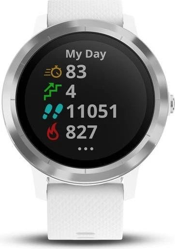 Garmin vivoactive 3 weiß/edelstahl