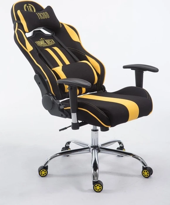 CLP Racing Limit V2 Stoff Gamingstuhl, schwarz/gelb
