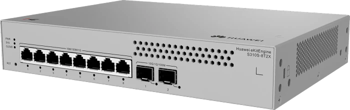 Huawei eKit SME Network eKitEngine S310S Series Desktop Gigabit Managed Switch, 8x RJ-45, 2x SFP+