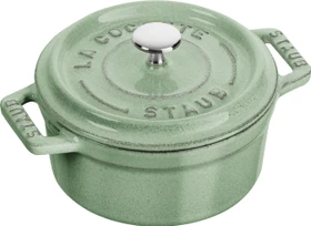Zwilling Staub Mini-Cocotte Schmortopf rund 10cm 250ml salbeigrün