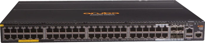 HPE Aruba 2930M 48G Rackmount Gigabit Managed Stacking Switch, 44x RJ-45, 4x RJ-45/SFP, 1x Erweiterungsslot, 1440W PoE+