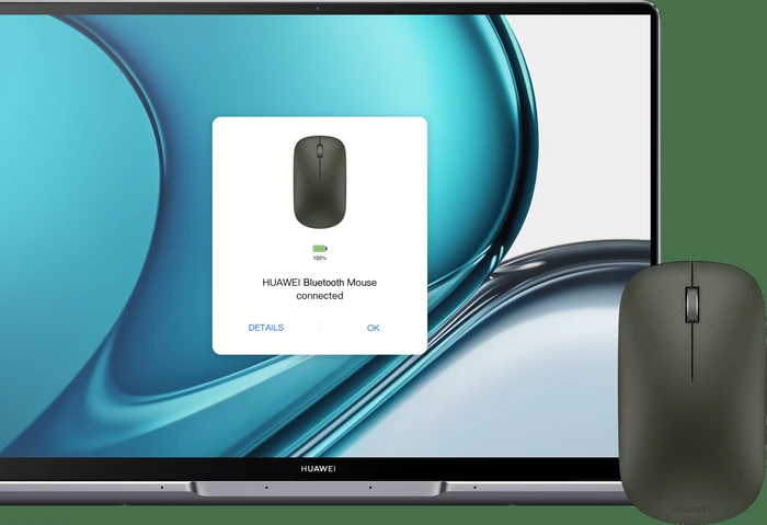 Huawei Bluetooth Mouse 2nd Generation Vegan Leather Olive Green, Bluetooth