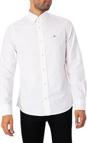 Gant Slim Fit Classic Oxford Hemd langarm weiß (Herren)