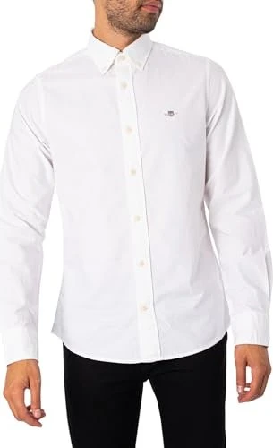 Gant Slim Fit Classic Oxford Hemd langarm weiß (Herren)