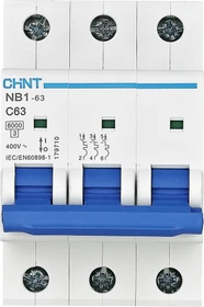 CHiNT NB1-63 3P C63 6kA
