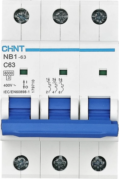 CHiNT NB1-63 3P C63 6kA