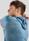 Odlo Run Easy Mid Layer Hoodie Laufshirt langarm provincial blue melange (Herren) Vorschaubild