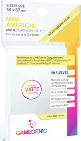 Gamegenic Matte Board Game Sleeves Yellow transparent, 50 Stück