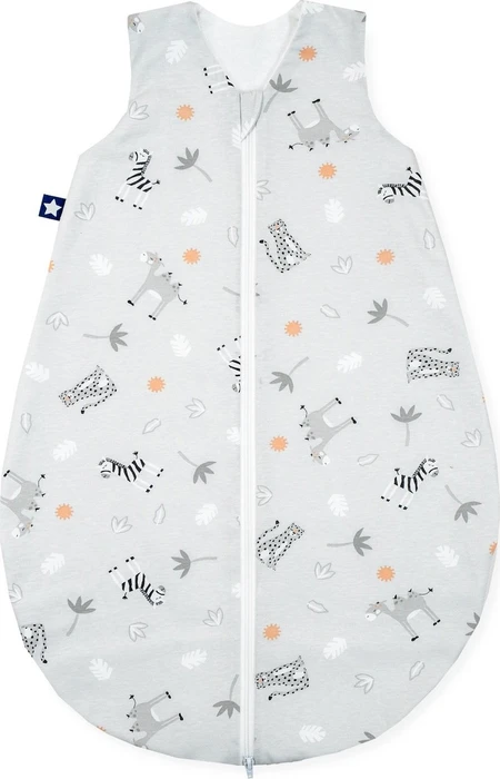 Julius Zöllner Jersey Ganzjahresschlafsack Gr.68/74, 2.5TOG, 6-9M savanne grau