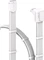 EZDIY-FAB 12V-2x6 Kabel, Shield, 16-Pin PCIe Verlängerungskabel, 1x 16-Pin PCIe 5.1 Buchse auf 16-Pin PCIe 5.1 Stecker, Variante Reverse, Sense-Pins an der Oberseite, 16AWG, weiß, 90° gewinkelt Vorschaubild