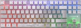 Cherry MX 8.2 TKL Wireless, XAGA Edition, PBT, silber/weiß, MX2A RGB RED, USB/Bluetooth, DE