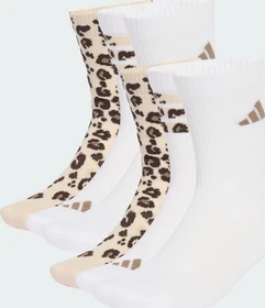 adidas Leo Graphic Socken crystal linen/khaki six/dark brown, 3 Paare