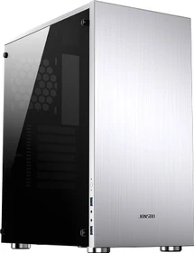 Jonsbo C5, silber, Glasfenster