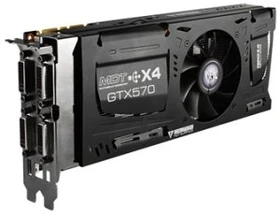 KFA2 MDT X4 GeForce GTX 570, 1.25GB GDDR5, 4x DVI, Mini HDMI