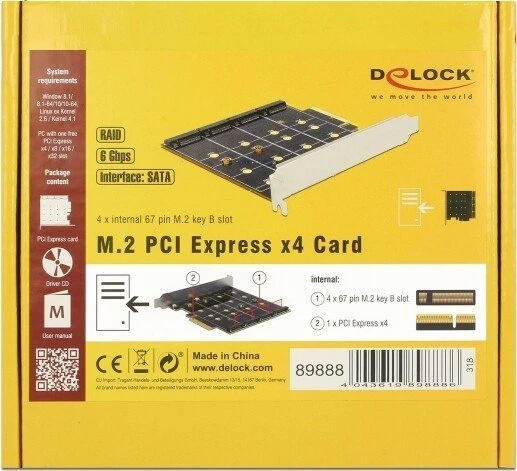 DeLOCK PCIe -> M.2 PCIe