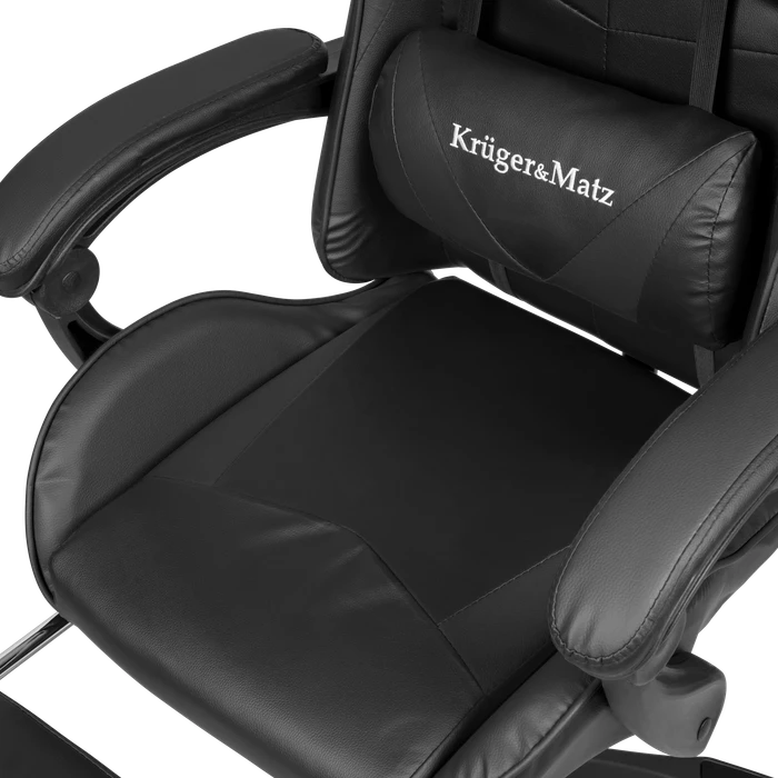 Krüger&Matz Warrior GX-150 Gamingstuhl, schwarz