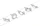 Paulmann CorDuo RoundMac Basisset Seilsystem LED Spot 4.5W silber, 5 Stück (94414)
